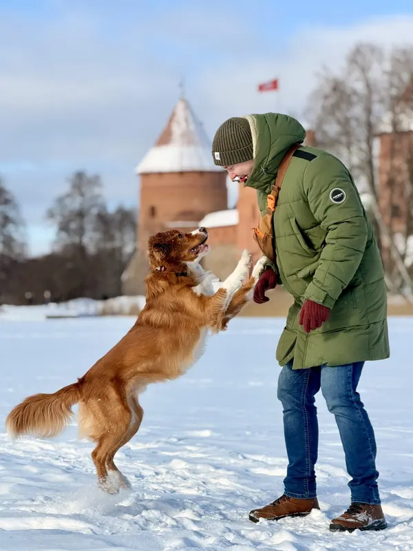 Benas and his dog